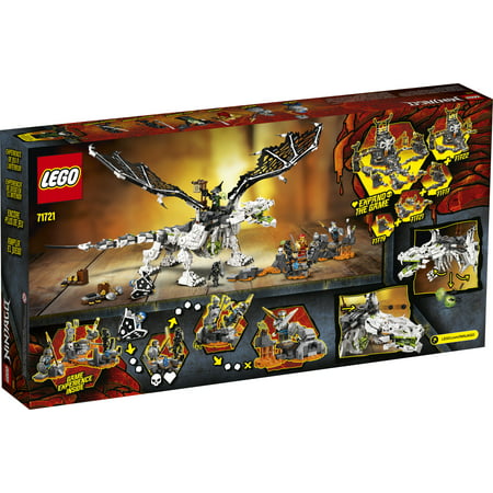 LEGO NINJAGO Skull Sorcerer's Dragon 71721 Ninja Dragon Building Toy for Kids (1,016 Pieces)