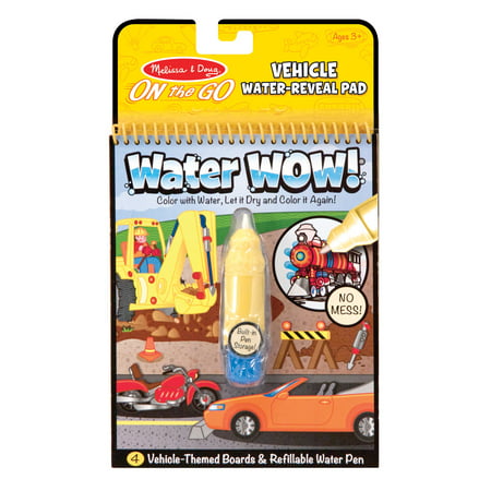 Melissa & Doug On the Go Water Wow! Reusable Water-Reveal Activity Pad - Vehicles, NS