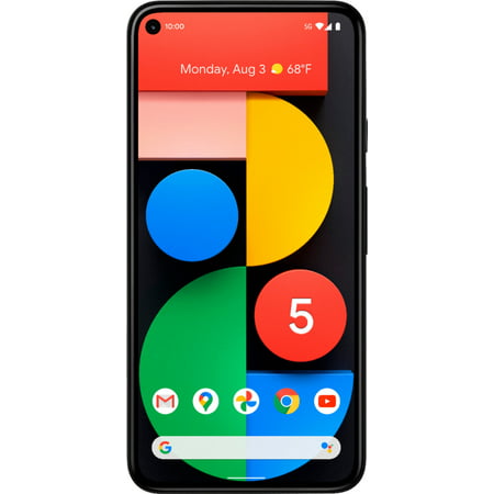 Google Pixel 5, Fully Unlocked | Black, 128 GB, 6.0 in Screen | Grade A | GD1YQ