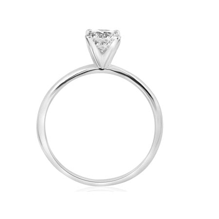 3/4ct Solitaire 4-Prong Diamond Engagement Ring 14k White Gold, White Gold, 7