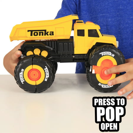 Tonka - The CLAW - Dump Truck - Lights and Sounds - Expandable Wheels