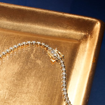 Ross-Simons 3.00 ct. t.w. Graduated Diamond Tennis Necklace in 14kt Yellow Gold