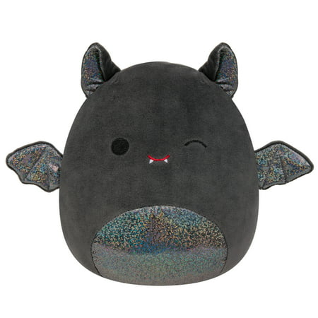 Squishmallows 8" Black Bat - Emily, The Halloween Stuffed Animal Toy