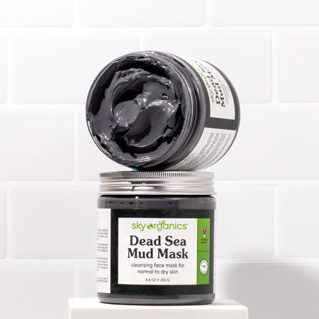 Sky Organics Dead Sea Mud Mask for Face to Detoxify and Cleanse, 8.8 fl oz