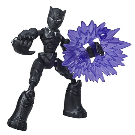 Marvel Avengers Bend And Flex Black Panther, Includes Blast Accessory Action Figure Set