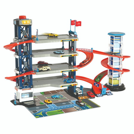 Dickie Toys Parking Garage Car Vehicle Playset (6 Pieces)