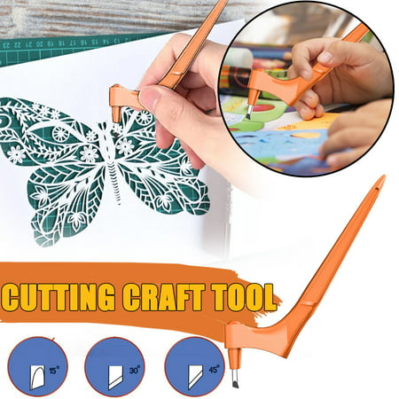 Arts Crafts Sewing 360-degree Rotating Blade Craft Cutting Tools,Precision Carving Art Knife 1PC