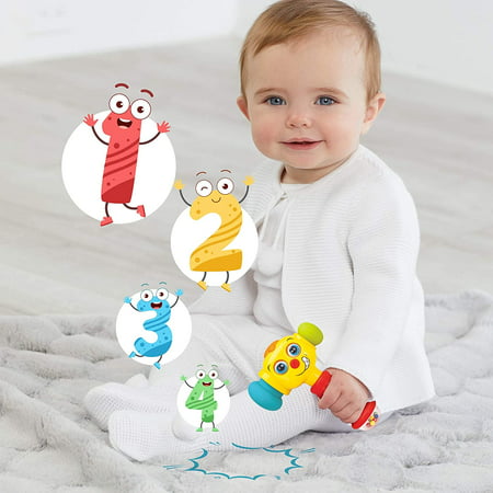 1 Year Old Toys for 1 Year Old Boy Girl Gifts Baby Toys 12-18 Months, Baby Toys 6 to 12 Months Toy Hammer with Music Sound & Light