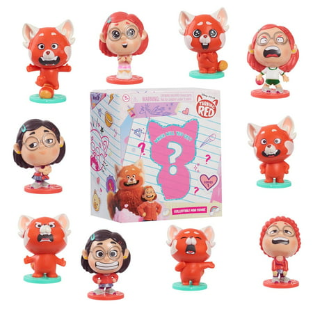 Disney and Pixar Turning Red Collectible Mini Figures, Kids Toys for Ages 3 up