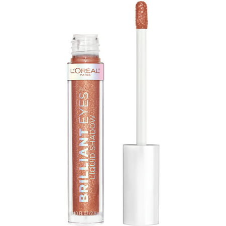 L'Oreal Paris Brilliant Eyes Shimmer Liquid Eye Shadow Makeup, Bronze Light, 0.1 fl ozBronze Light,