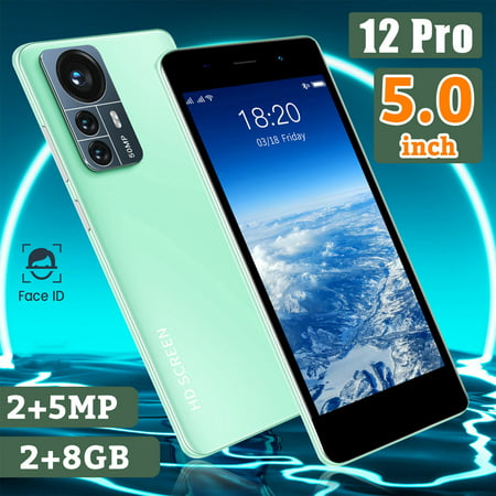 iMESTOU Clearance Smart Phone,12 Pro android 5.1 Smartphone HD Full Screen Phone,Dual SIM Unlocked Smart Phone,2G RAM+8GB ROM,5.0 Inch Cellphones Mobile Phones, Green