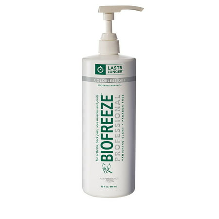Biofreeze Professional 32 FL.OZ Pump - Pain Relieving Gel (COLORLESS)