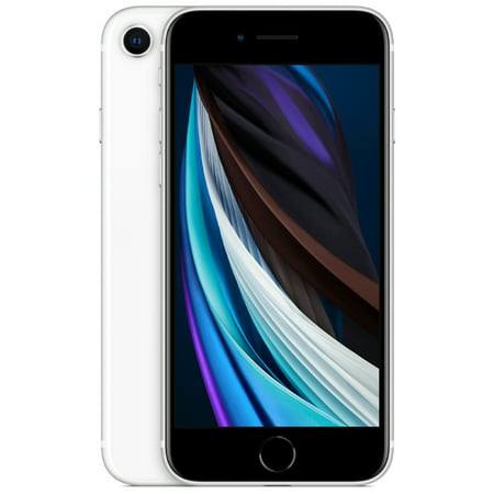 Restored Apple iPhone SE (2020) 128GB GSM/CDMA Fully Unlocked Phone - White (Refurbished)