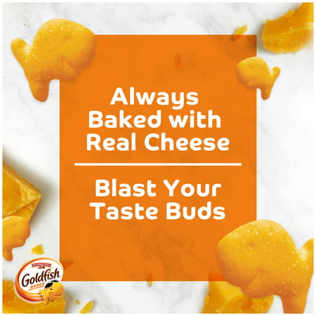 Goldfish Flavor Blasted Crackers, Xtra Cheddar Snack Packs, 12 Count Multipack