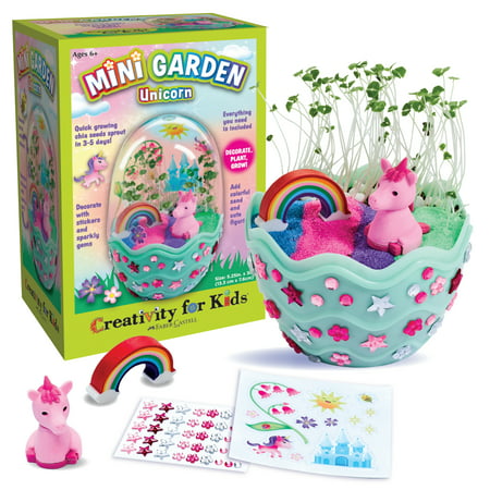 Creativity for Kids Mini Garden Unicorn- Child Craft Kit for Boys and Girls