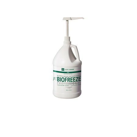 Biofreeze Professional Pain-Relieving Cold Gel 13433, Green Gel, 1 Gallon Pump Bottle