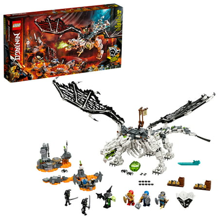 LEGO NINJAGO Skull Sorcerer's Dragon 71721 Ninja Dragon Building Toy for Kids (1,016 Pieces)