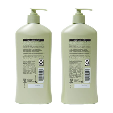 Suave Professionals Nourishing Invigorating Daily Shampoo & Conditioner with Rosemary and Mint, Full Size Set, 2 Piece