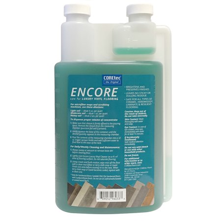 COREtec ENCORE 03Z78 Floor Cleaner Care for Luxury Vinyl Flooring Concentrate 32 oz (Refills 16x)