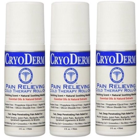 Cryoderm 3 Oz. Roll-On 3-PACK