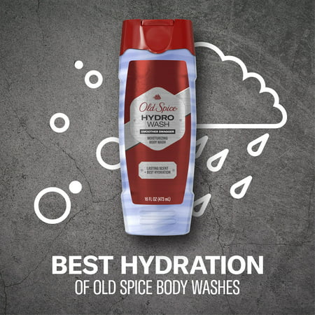 Old Spice Men's Moisturizing Hydro Body Wash Smoother Swagger, 16 fl oz