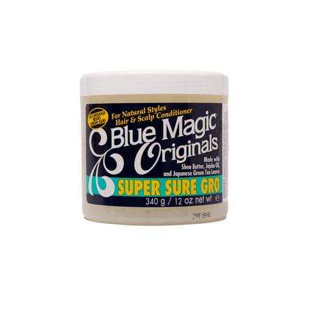 BlueMagic Organics Super Sure Gro Moisturizing Shine Enhancing Daily Conditioner with Vitamin E, 12 oz