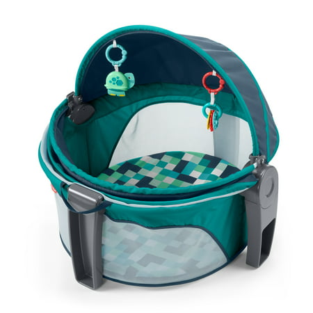 Fisher-Price On-the-Go Portable Baby Dome, Aqua Pixels