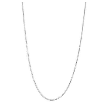 Sterling Silver Box Chain Necklace 1MM-3MM, Solid 925 Italy, 16-24 inch, Next Level Jewelry, 1 PCS