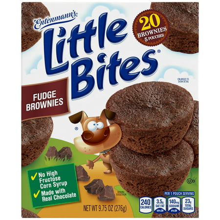 Entenmann?s Little Bites Fudge Brownies, 5 Pouches per Box