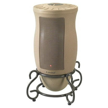 Lasko 1500W Designer Series Ceramic Electric Space Heater with Remote, 6435, Beige, 8.25" x 3.0" x 16.5"