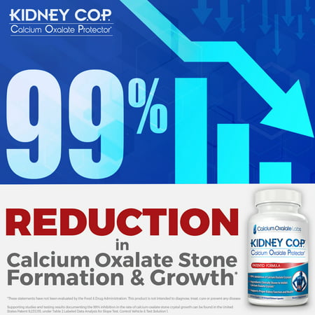 Kidney COP Patented Formula Helps Stop Recurrence of Stones Formed by Calcium Oxalate Crystals | Stronger Than Stone Breaker & Chanca Piedra Supplements, 3 Month Supply