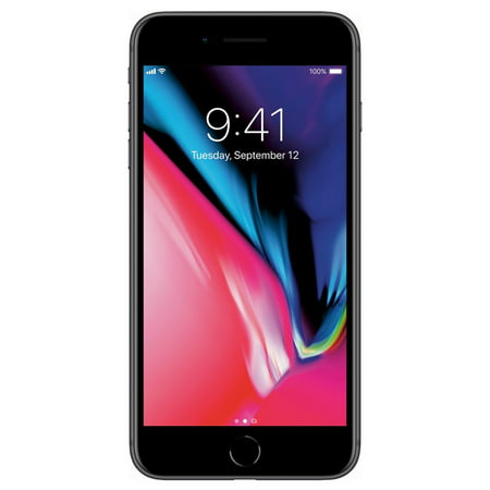 Restored Apple iPhone 8 Plus, GSM Unlocked 4G LTE- Gray, 64GB (Refurbished), Space Gray/Black