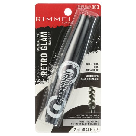 Rimmel London Scandal'Eyes Retro Glam Mascara, Extreme Black, 0.41 ozExtreme Black,