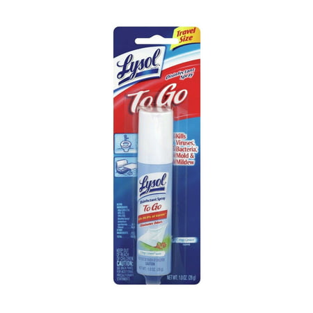 "Lysol Disinfectant Spray to Go, Crisp Linen Scent - 1 oz (Pack of 6)"
