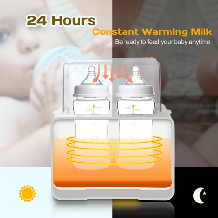 Sejoy Baby Bottle Warmer, Fast Baby Food Heater for Breast Milk and Formula, Steam Sterilizer, WhiteWhite,