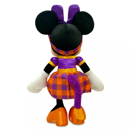Disney Store Minnie Mouse Halloween Plaid Costume Outfit Plush Stuffed Toy Doll