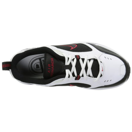 Nike Men's Air Monarch IV Cross Trainer 4E (White/Black, 9 4E US), White/Black/Red, 9 X-Wide