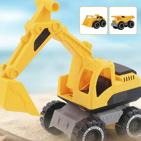 Toys for 1 2 3 4 5 6 Year Old Boys, Kids Toys Truck for Toddler Boys Girls, 5 in 1 Friction Power Construction Toys Car Carrier Vehicle for Age 3-9 Boys Christmas Birthday Gifts for Kids Age 3 4 5 6, Sand Truck