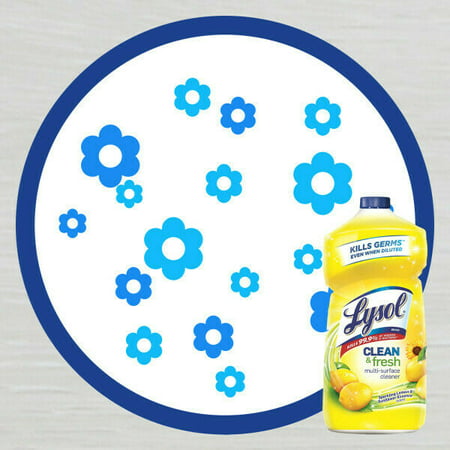 Lysol Clean & Fresh Multi-Surface Cleaner, Lemon & Sunflower, 40oz (Pack of 3)