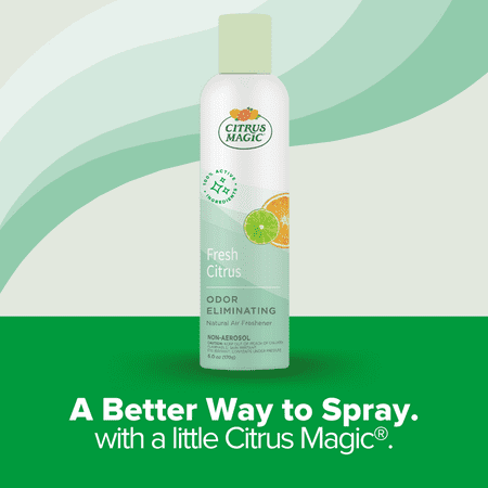 Citrus Magic Natural Odor Eliminating Air Freshener Spray, Fresh Citrus, 6-Ounce, Pack of 2