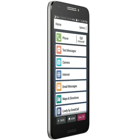 GreatCall Jitterbug Smart2 No-Contract Easy-to-Use 5.5" Smartphone for Seniors