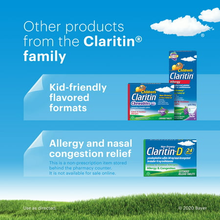 Claritin Juniors RediTabs, 24 Hour Non-Drowsy Allergy Medicine, 10 mg, 30 Ct