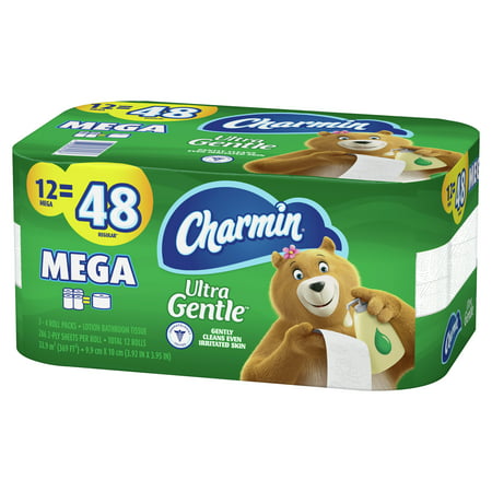 Charmin Ultra Gentle Toilet Paper, 12 Mega Rolls