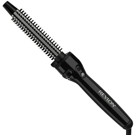 Revlon Perfect Heat Ceramic 3/4" Curling Iron Brush, Black, 0.75"