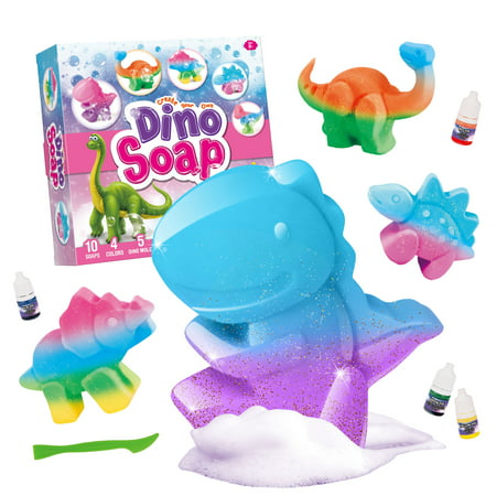 XXTOYS Dino Soap Making Kit for Kids,Science Educational Experiments for Kids 6-8,Dinosaur Soap Crafts Kit for Girls & Boys,Great Dinosaur Toys STEM Gift for Kids