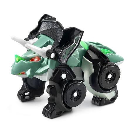 VTech Switch and Go Triceratops Racer Transforming Dino to Vehicle