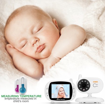 3.5" Audio Video Baby Monitor, Night Vision Safety Viewer