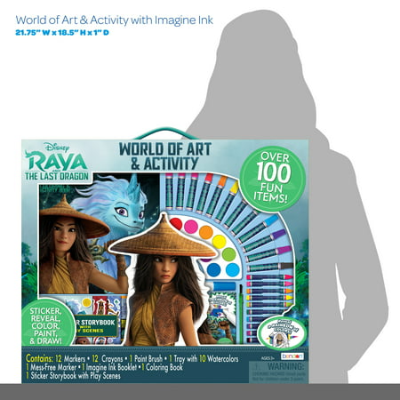 Raya and the Last Dragon World Of Art & Activity Kit with an Imagine Ink Book