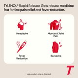 TYLENOL Extra Strength Rapid Release Gelcaps 500mg 100 ea (Pack of 2)