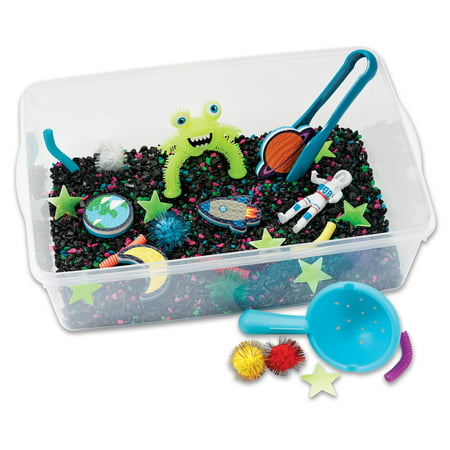 Creativity for Kids Sensory Bin Outer Space- Child Craft Activity for Boys and Girls